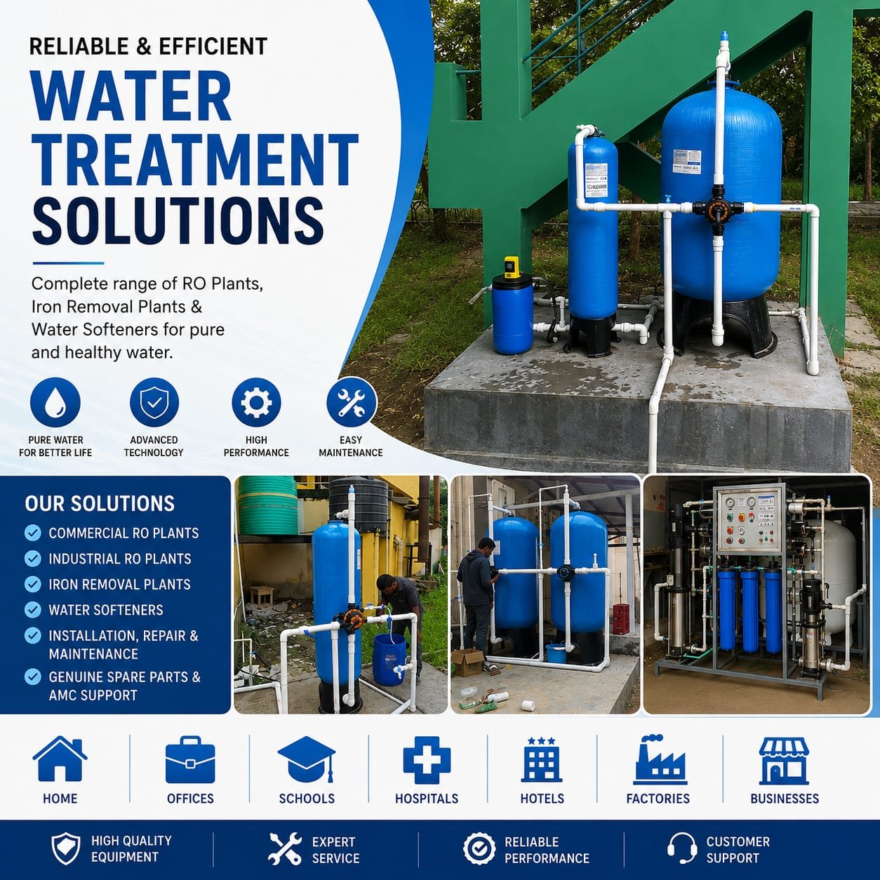 Water Treatment Plants and Softener Solutions